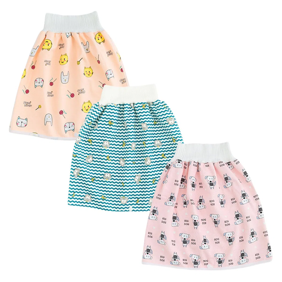 2 Stück Baby Kinder Kleinkinder Trainingshose Trainerhose Windelhose Windelrock Töpfchentraining für Jungen Mädchen Wasserdicht Saugfähig Trainerhose 0 Jahre - 10 Jahre