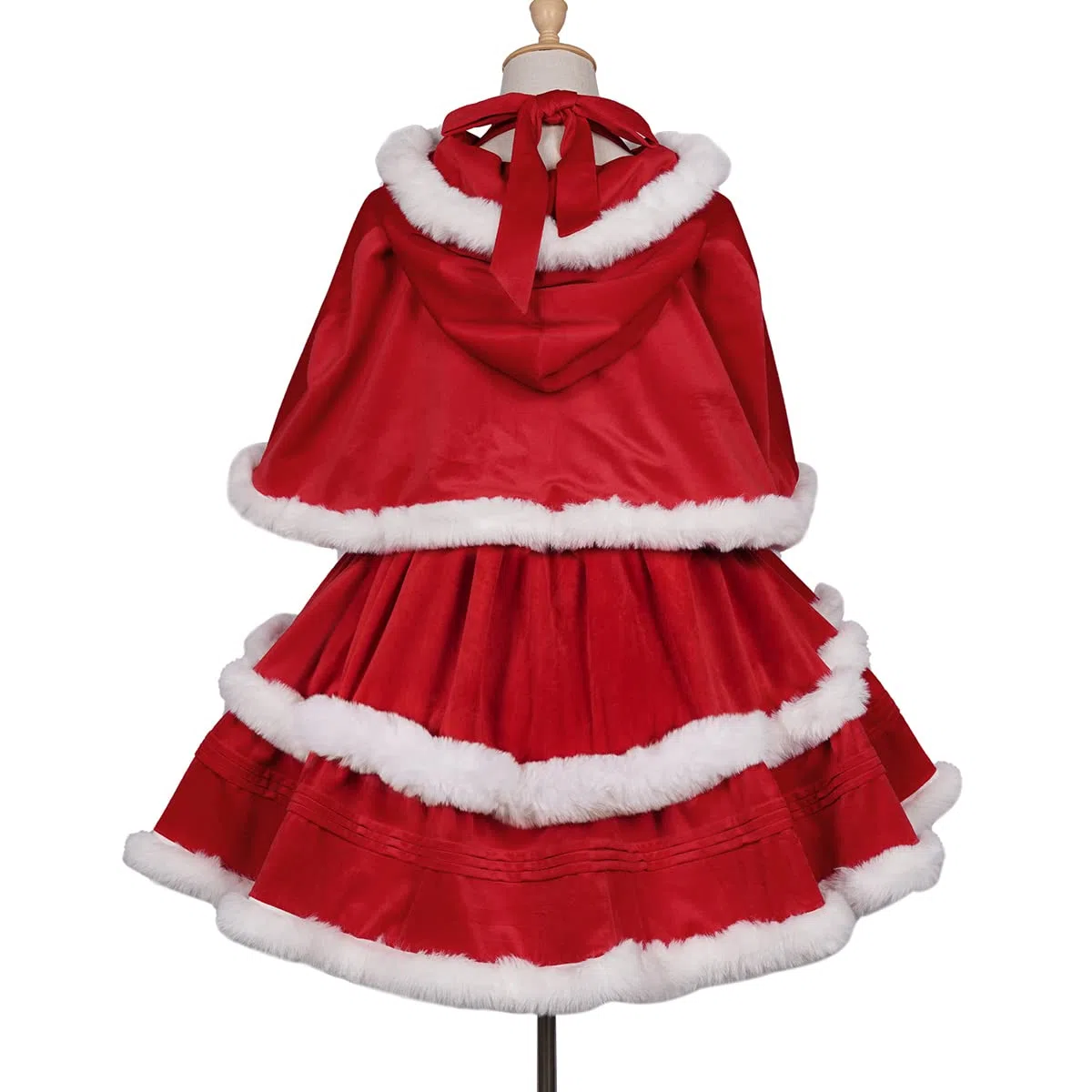 ZZEQYG Damen-Weihnachtskleider, Weihnachtsmann-Outfits, süßes Lolita-Kleid