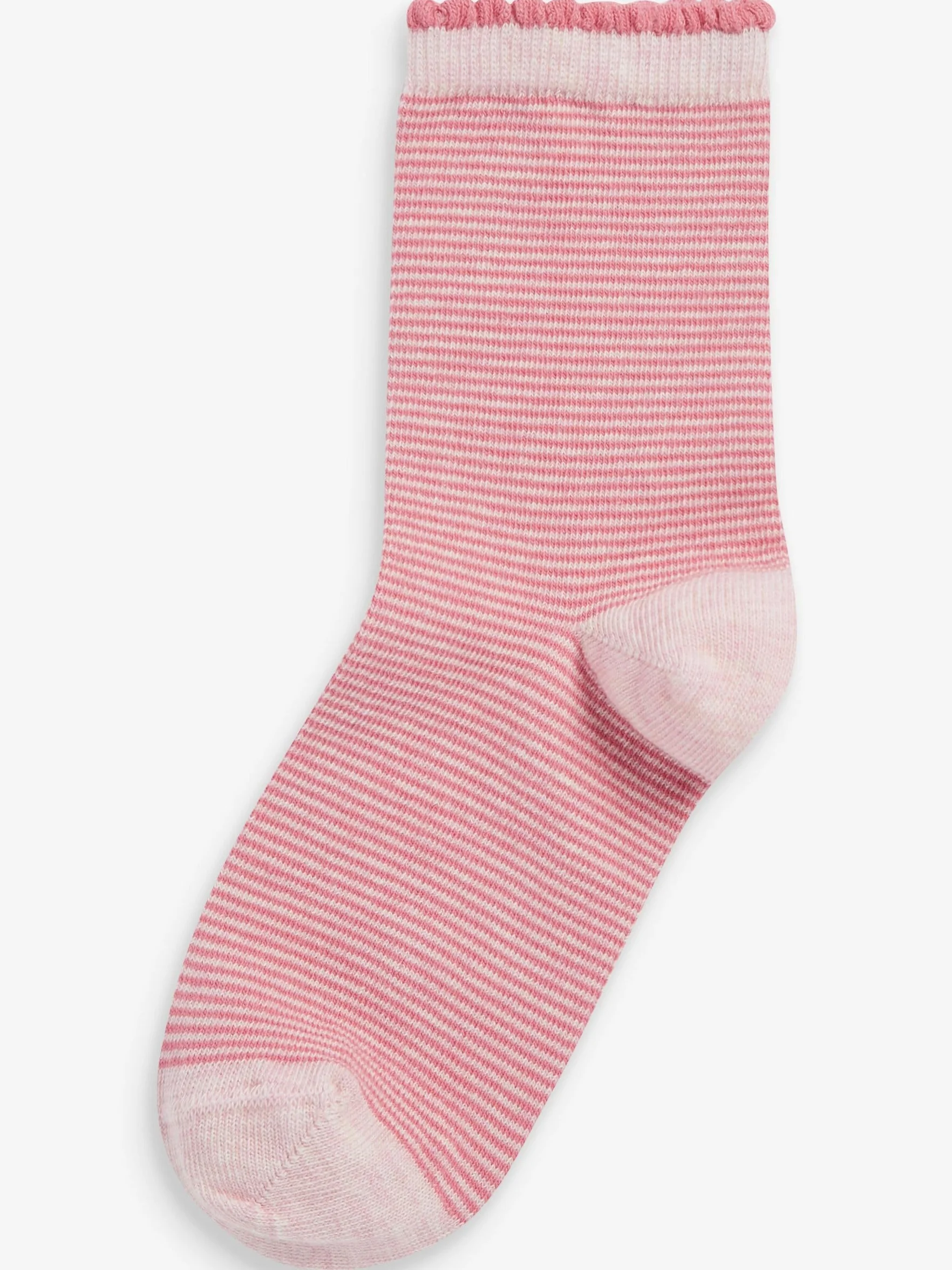 NEXT Mädchen Socken mit hohem Baumwollanteil im Multipack Rosa 23-25.5