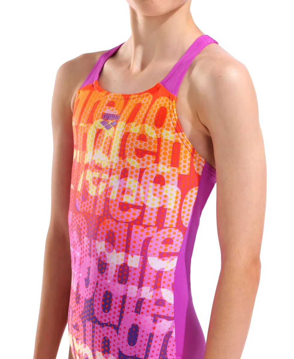 ARENA Girl's Multi Colours SWI BLAU/BLAU/ORANGE - 152