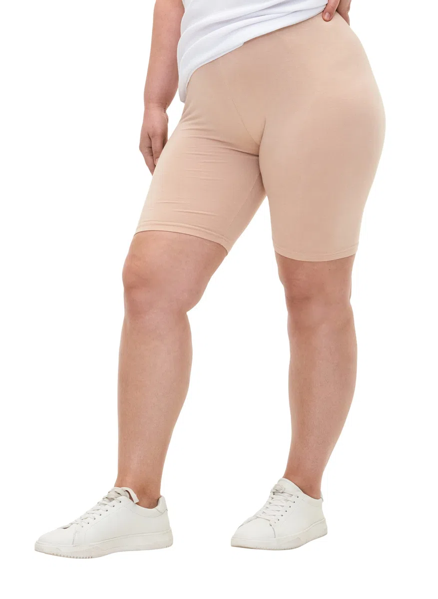 Zizzi Radlerhose Damen Große Größen - Kurze Leggings - Unterziehhose - Hose unter Kleid - Bequeme Plus Size Radlershorts mit Elastischem Bund - aus Weichem Dehnbarem Stoff