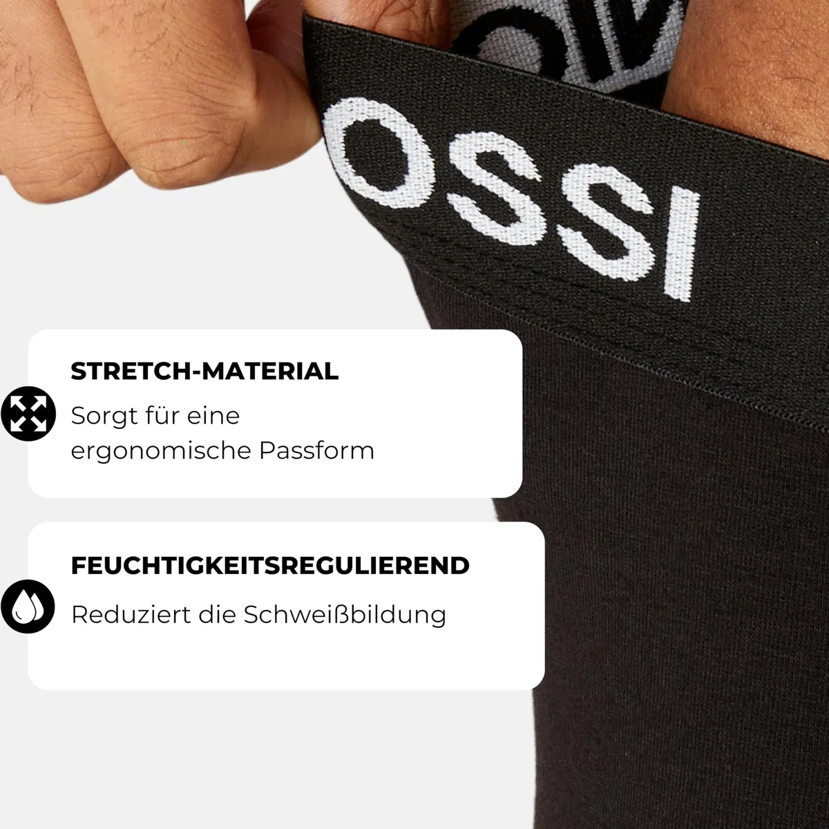 Antonio Rossi 12er-Pack Herren-Boxer-Hipster Boxershorts Multipack mit elastischem Bund