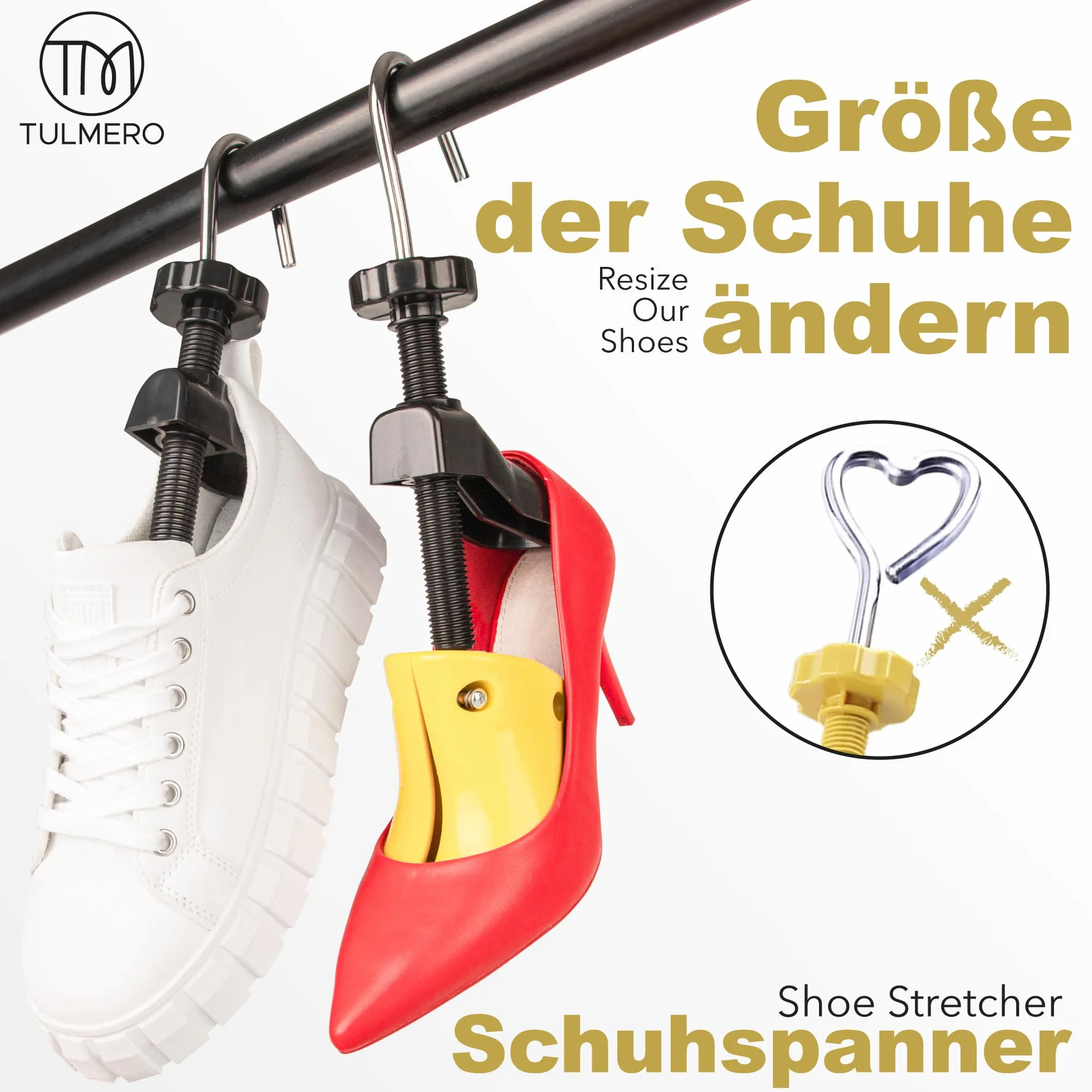 1 Paar Schuhspanner 4-Wege Dehnung: Schuh Stretcher, Hallux Schuhdehner, Schuhe Weiter machen Größe 36-46