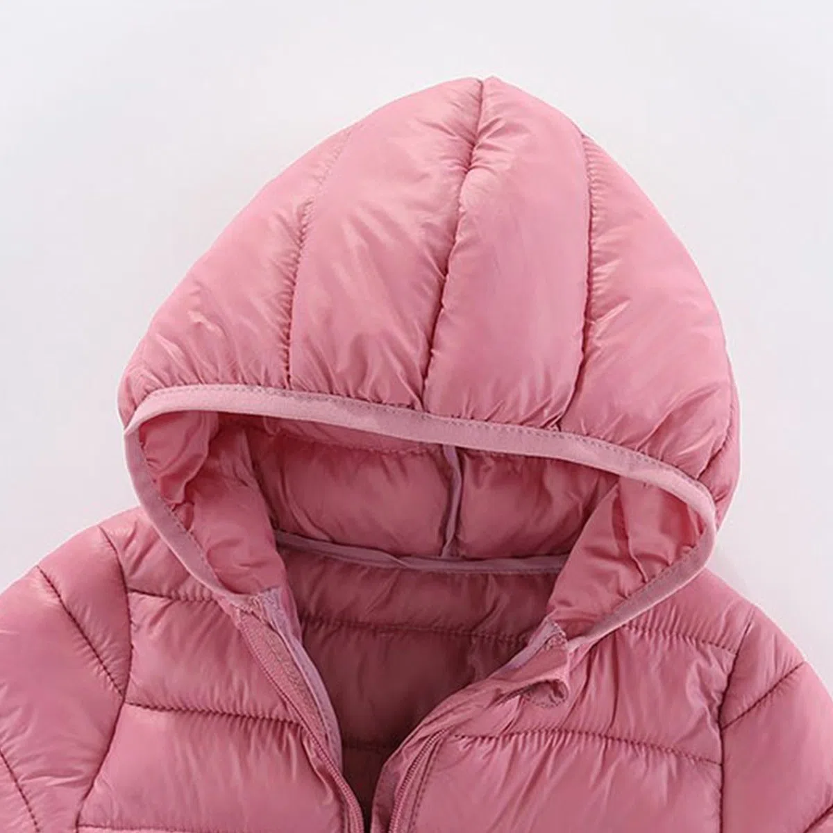 Generisch Puffer Jacke Kinder Warm Langarm Daunenjacke Jungen Mädchen Outdoor Winterjacke Steppjacke mit Kapuze Mantel Leicht Sport Wintermantel Lässiger Einfarbig Outdoorjacke Bequem Skijacke