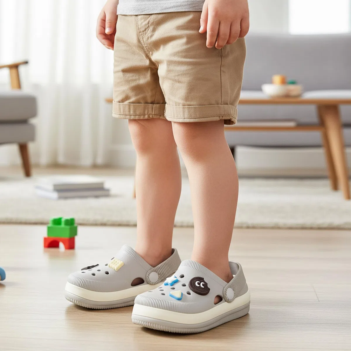 Klassische Kinder Clogs - Badesandalen & Pantoffeln - Leichte EVA Gartenschuhe - Unisex für Jungen & Mädchen