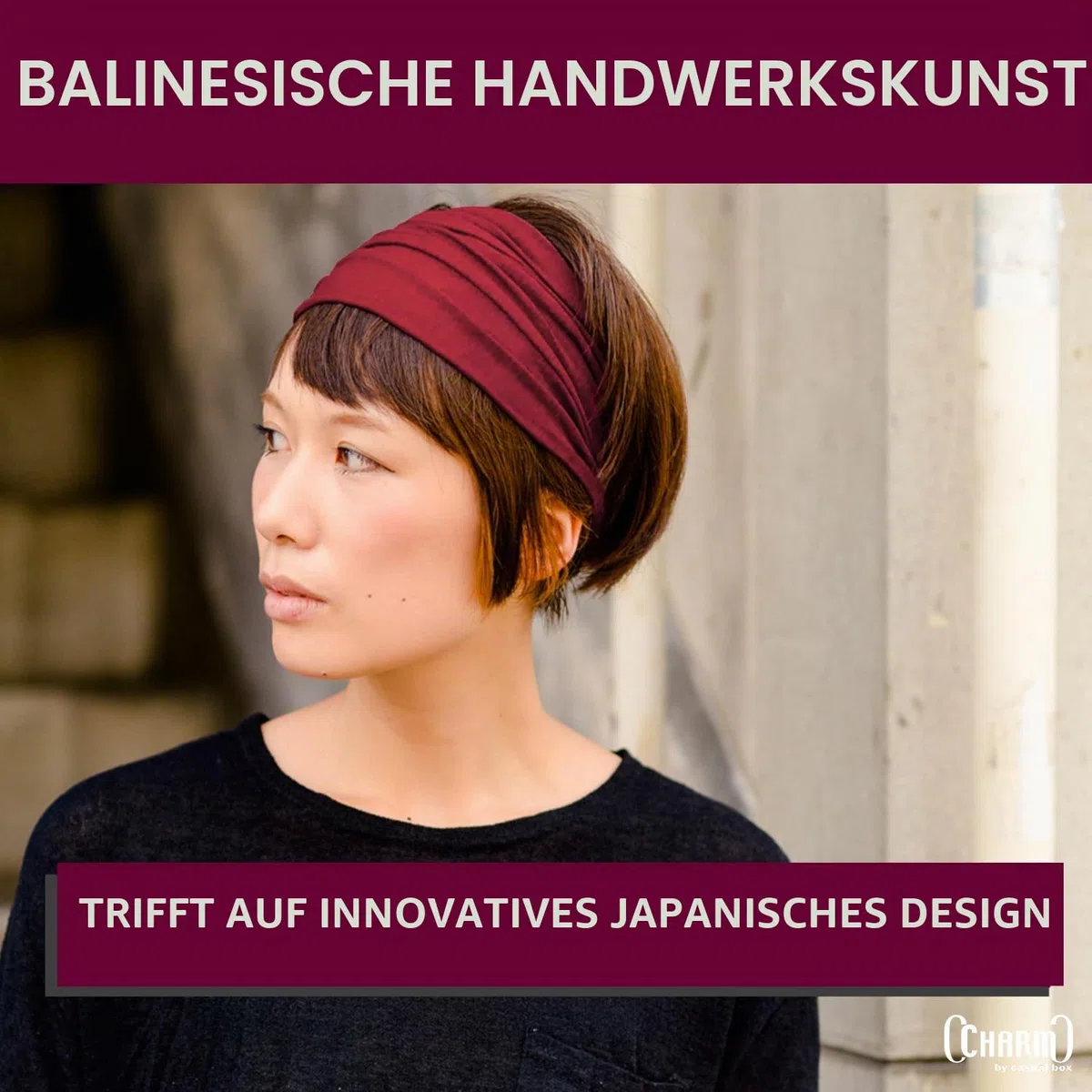CHARM Stirnband Herren Bandana Damen - Kopftuch Herren Hair Band Men Headband Damen Piraten Haarband Männer Sport
