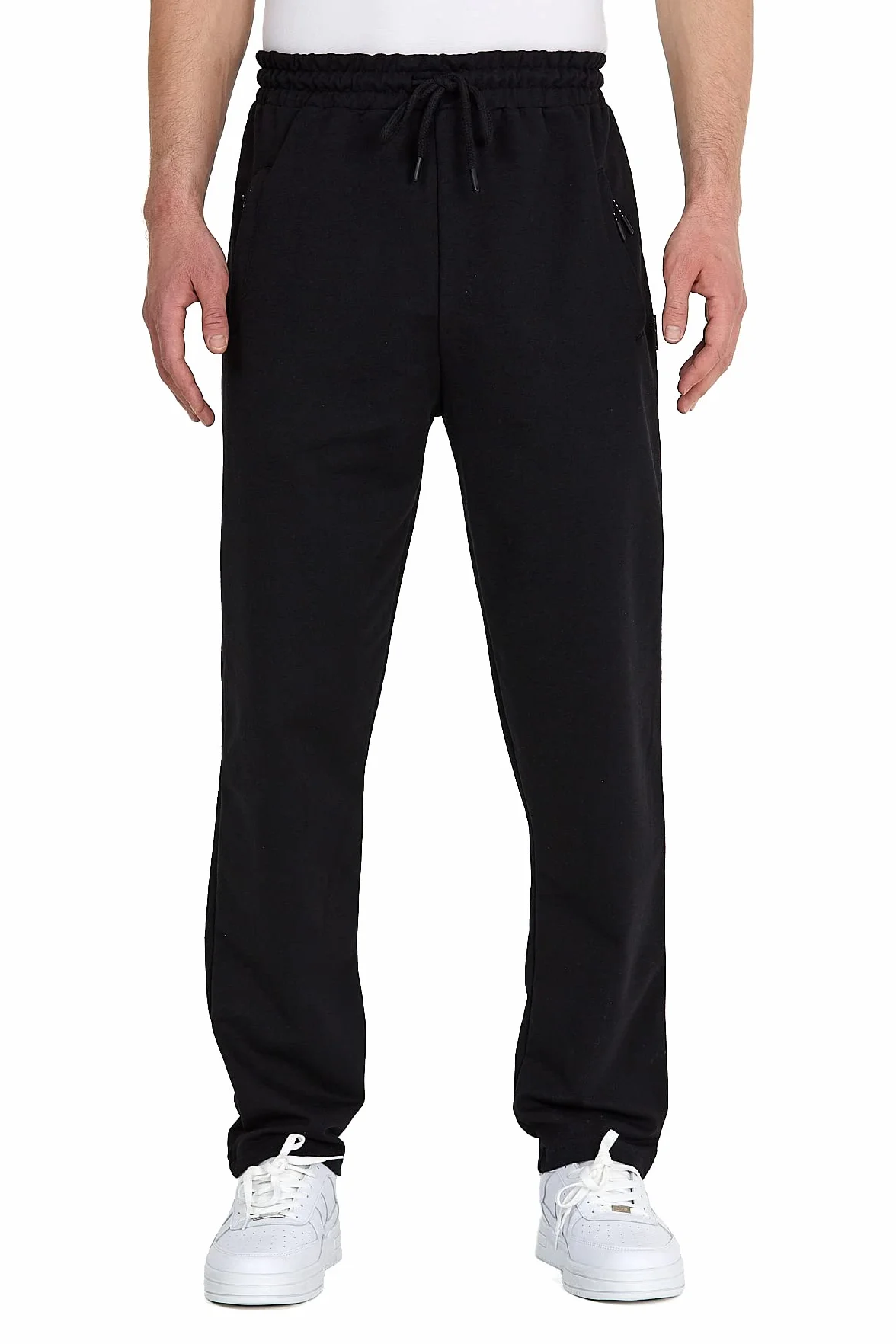 COMEOR Jogginghose Herren mit Reißverschlusstaschen Baumwolle Trainingshose - Sporthose Jogginghosen Männer Jogger | Jungen Freizeithose
