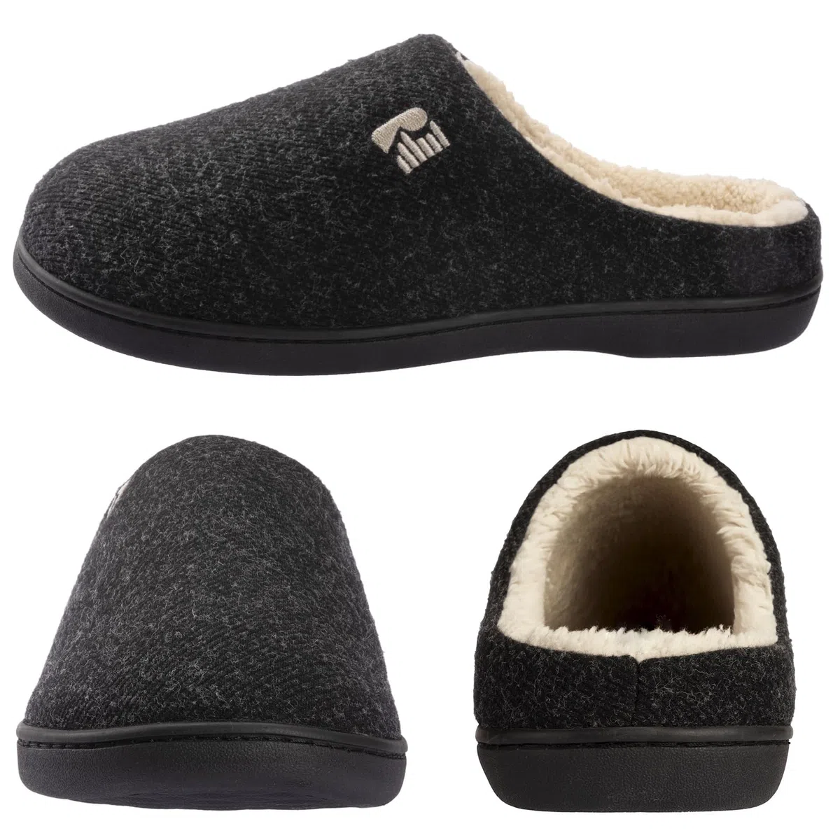 RockDove Herren Hausschuhe mit Sherpa-Futter und Memory-Schaum
