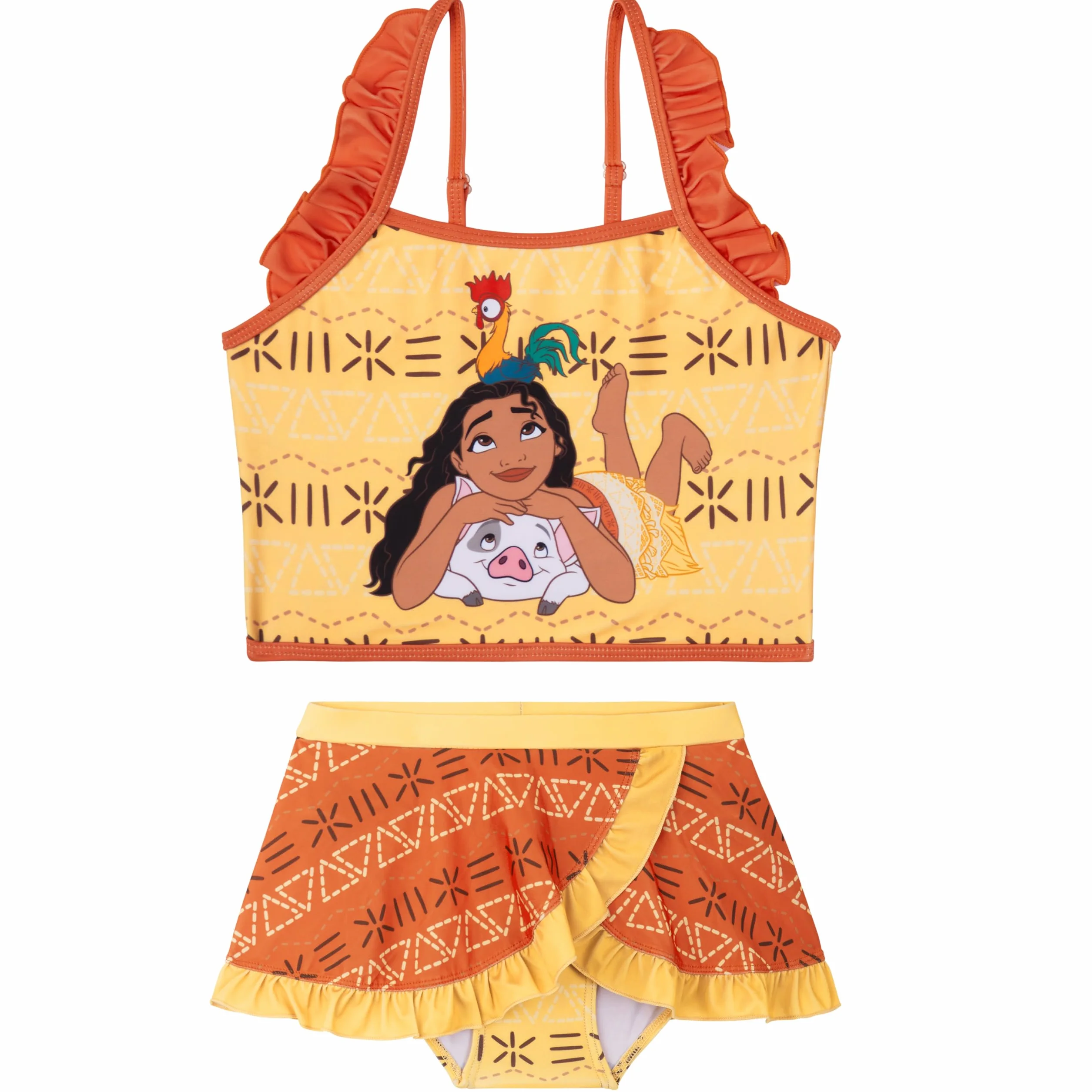 Disney Vaiana | Frozen | Arielle Bikini Mädchen Badeanzug, Elastisch & Verstellbar, Sommer Bademode Tankini Set Zweiteilig, Geschenke für Kinder