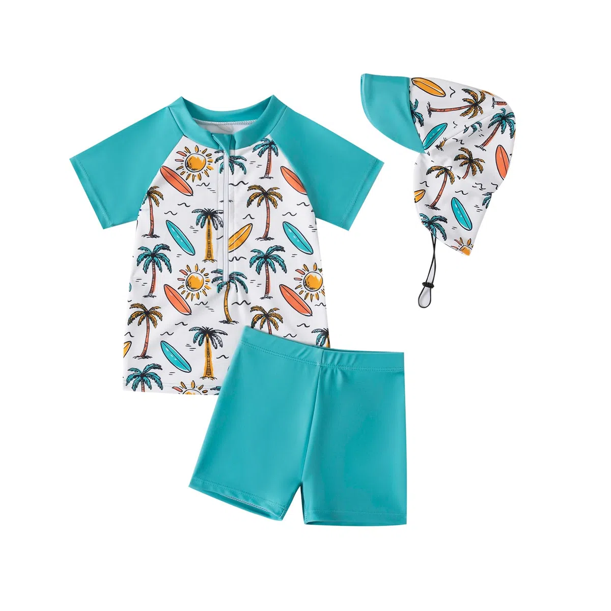 Kinder Jungen Badeanzug Bademode Jungen Uv-Schutz Bade-Set Dinosaurier Badeshorts Badebekleidung