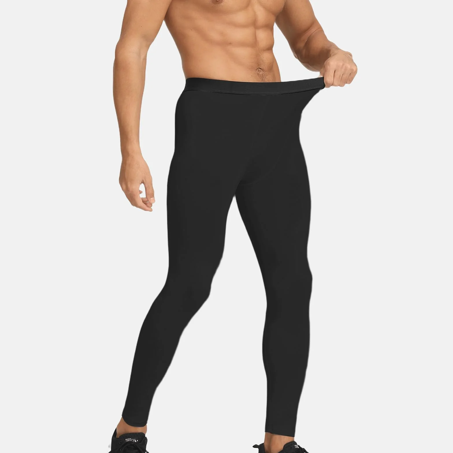 HYCOPROT Kompressionshose Herren Schnelltrocknende Laufhose Sport Leggings Atmungsaktiv Funktionsunterhose Tight Hose für Basketball Fitness Joggen