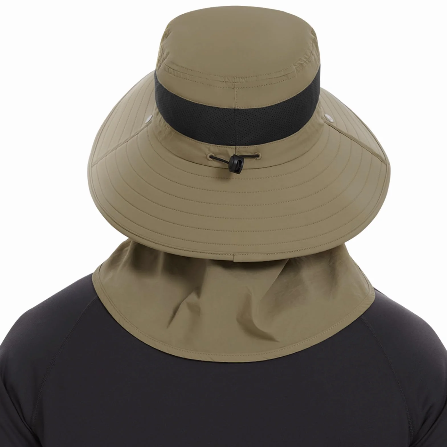 Bassdash Sonnenhut Fischerhut UPF 50+ Breiter Krempe Wanderhut mit abnehmbarem Gesichtsschutz und Nackenklappe Atmungsaktiver Unisex Wasserfester Angelnhut für Damen Herren